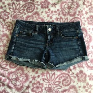 AE American Eagle Stretch Denim Jean Shorts size 0